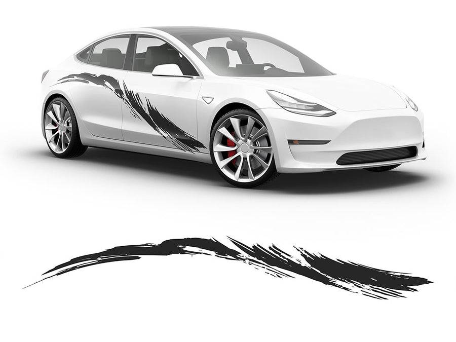 Tsunami Body Graphic~Full Side Auto Decal Kit~0
