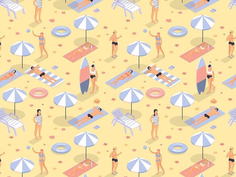 Tuesday Afternoon Summertime Vinyl Wrap Pattern~Rwraps Series 914 Digitally Printed Vinyl Wrap~0