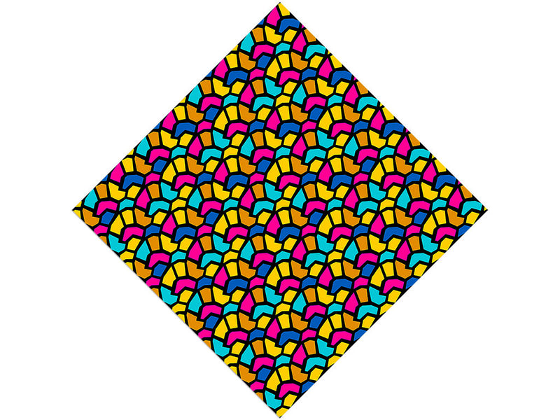 Tumbling Down Mosaic Vinyl Wrap Pattern
