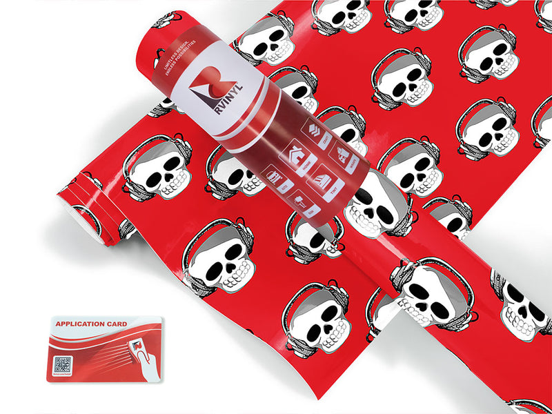 tuned out skull and bones Craft Vinyl Roll