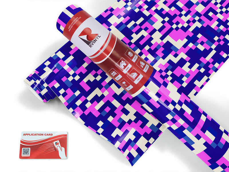 turning violet pixel Craft Vinyl Roll
