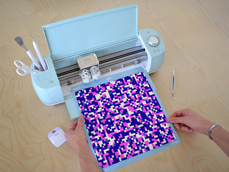 turning violet pixel Cricut Compatible Vinyl