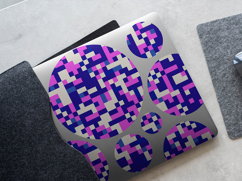 turning violet pixel DIY Laptop Stickers