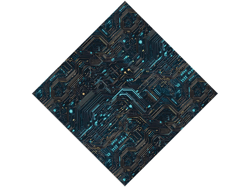 Turquoise Terabyte Technology Vinyl Wrap Pattern~Rwraps Series 914 Digitally Printed Vinyl Wrap~0
