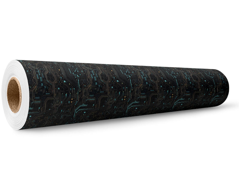 Turquoise Terabyte Technology Wrap Film Wholesale Roll~Rwraps Series 914 Digitally Printed Vinyl Roll~5