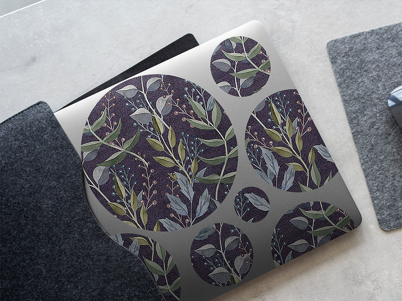 twilight brush floral DIY Laptop Stickers