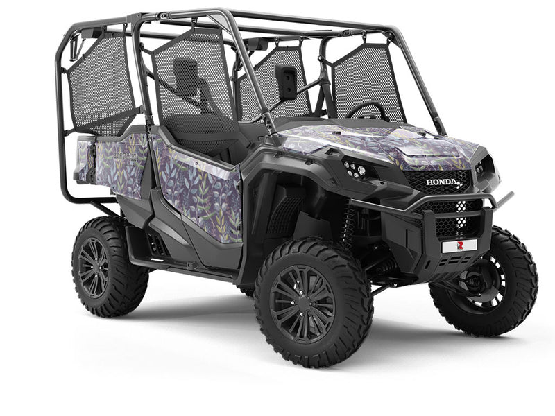 Twilight Brush Floral Utility Vehicle Vinyl Wrap