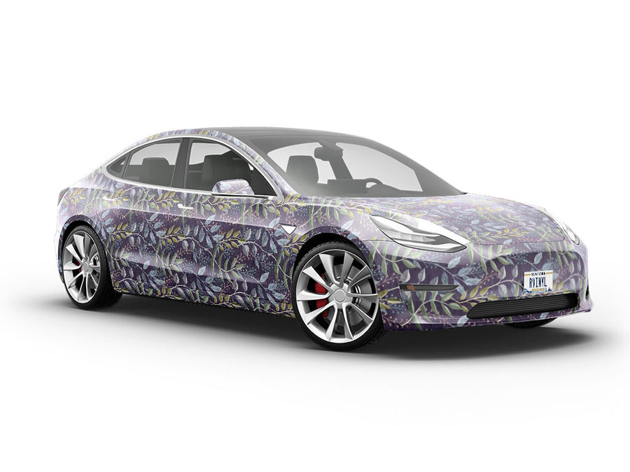 Twilight Brush Floral Vehicle Vinyl Wrap