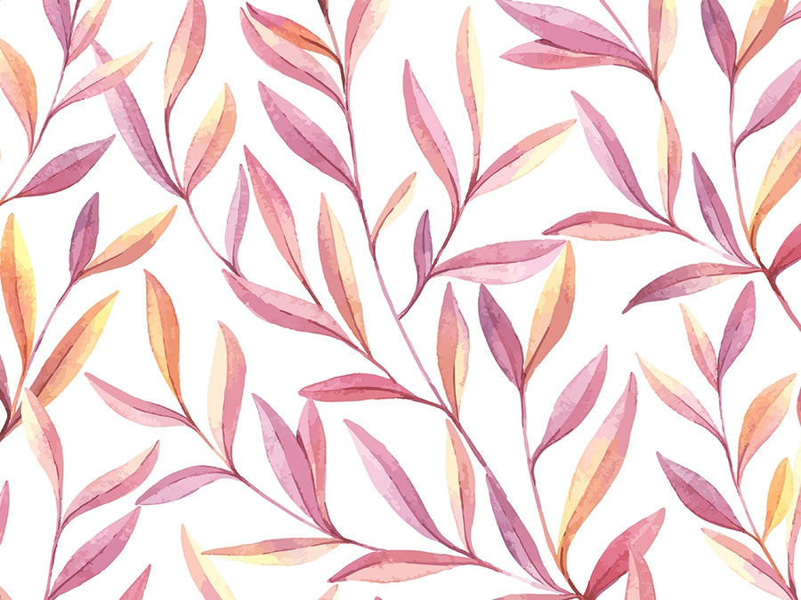 Twilight Leaves Floral Vinyl Wrap Pattern~Rwraps Series 914 Digitally Printed Vinyl Wrap~0