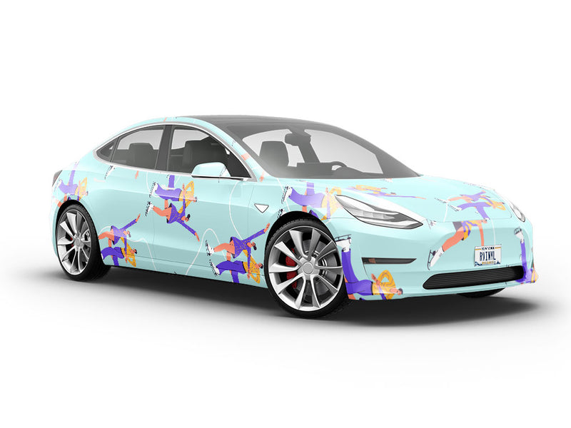 Twin Figures Sport Vehicle Vinyl Wrap