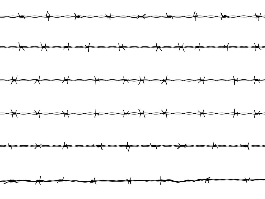 Twisted Burneli Barbed Wire Vinyl Wrap Pattern~Rwraps Series 914 Digitally Printed Vinyl Wrap~0