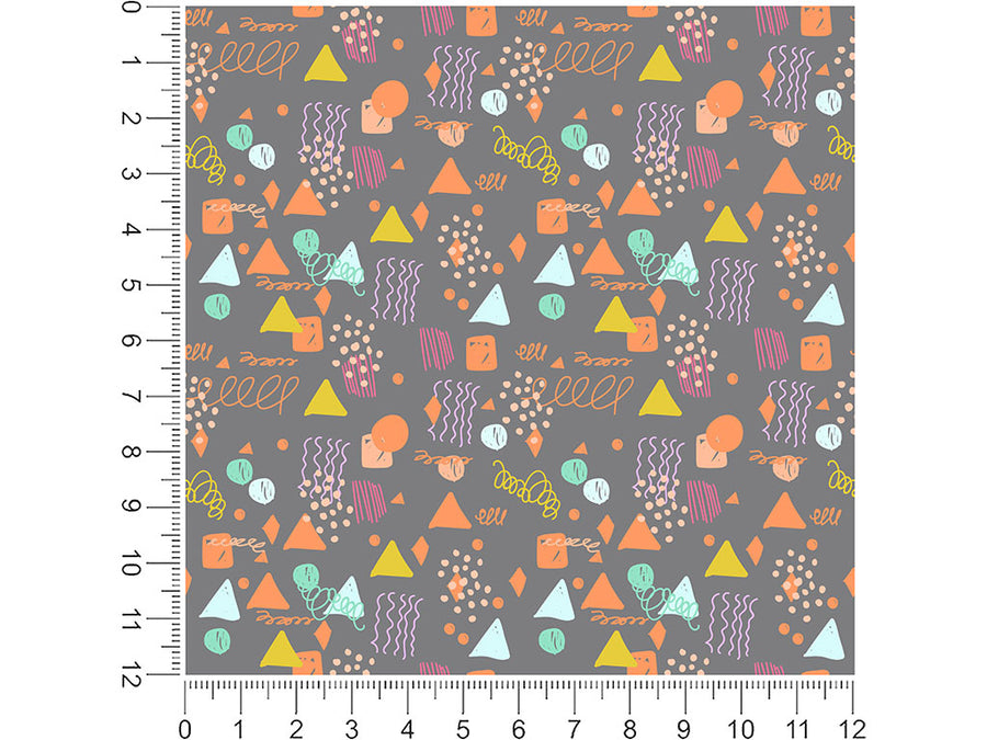 twisted fate abstract geometric 1ft x 1ft Craft Sheets