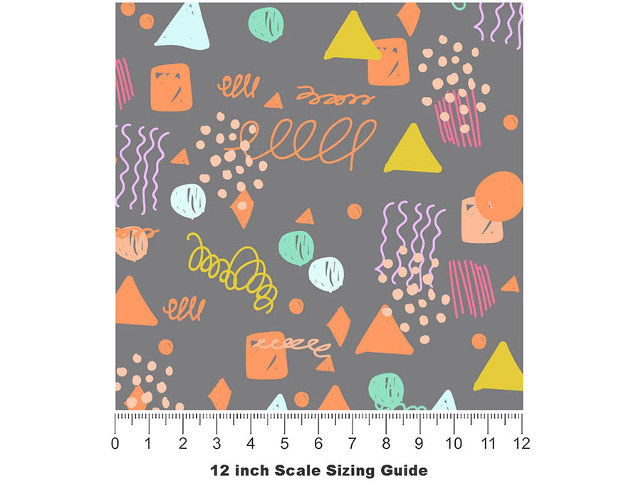 Twisted Fate Abstract Vinyl Film Pattern Size 12 inch Scale~Rwraps Twisted Fate Abstract Sizing Chart~2