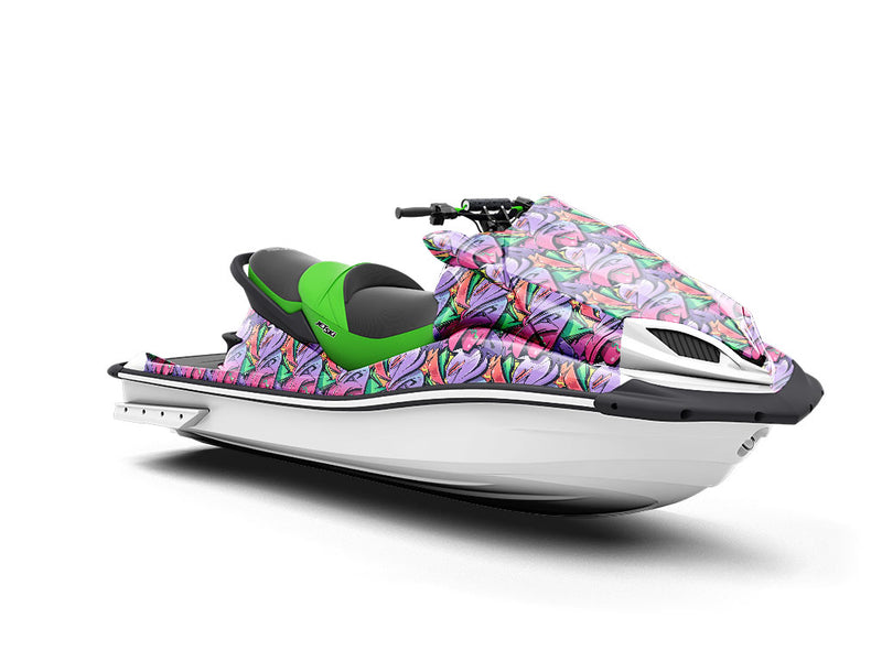 Twisted Sister Graffiti Jet Ski Vinyl Customized Wrap