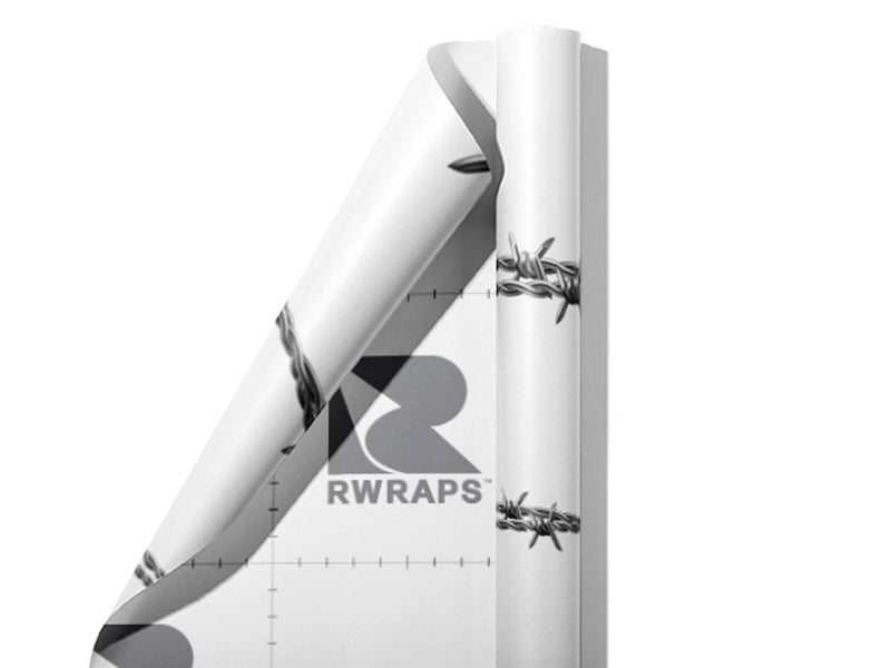 Twisted Watkins Barbed Wire Wrap Film Sheets~Rwraps Series 914 Twisted Watkins Barbed Wire Scrolled Sheet~3