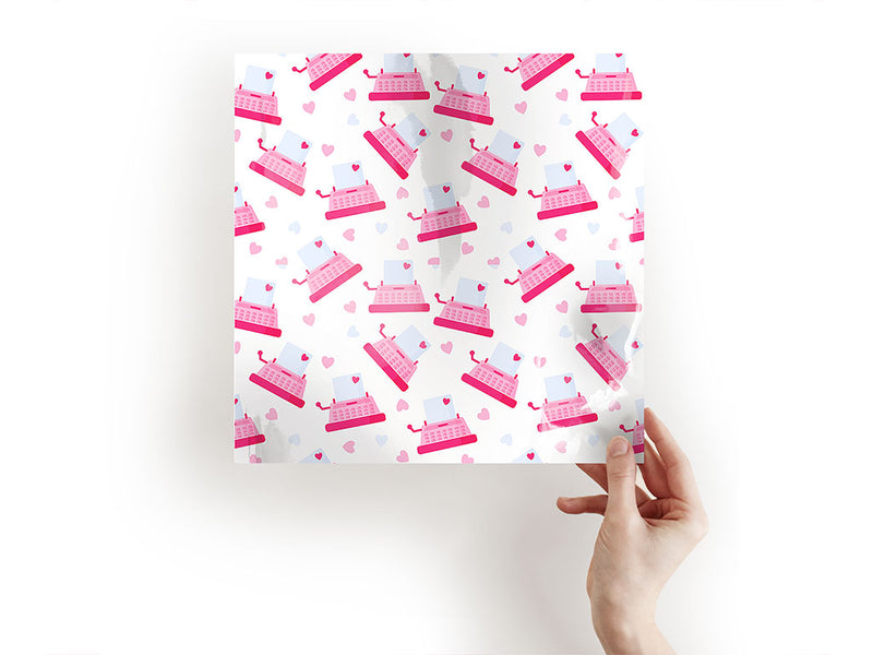 typewriter love hobby Craft Sheets