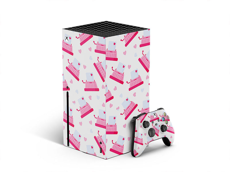 typewriter love hobby XBOX DIY Decal