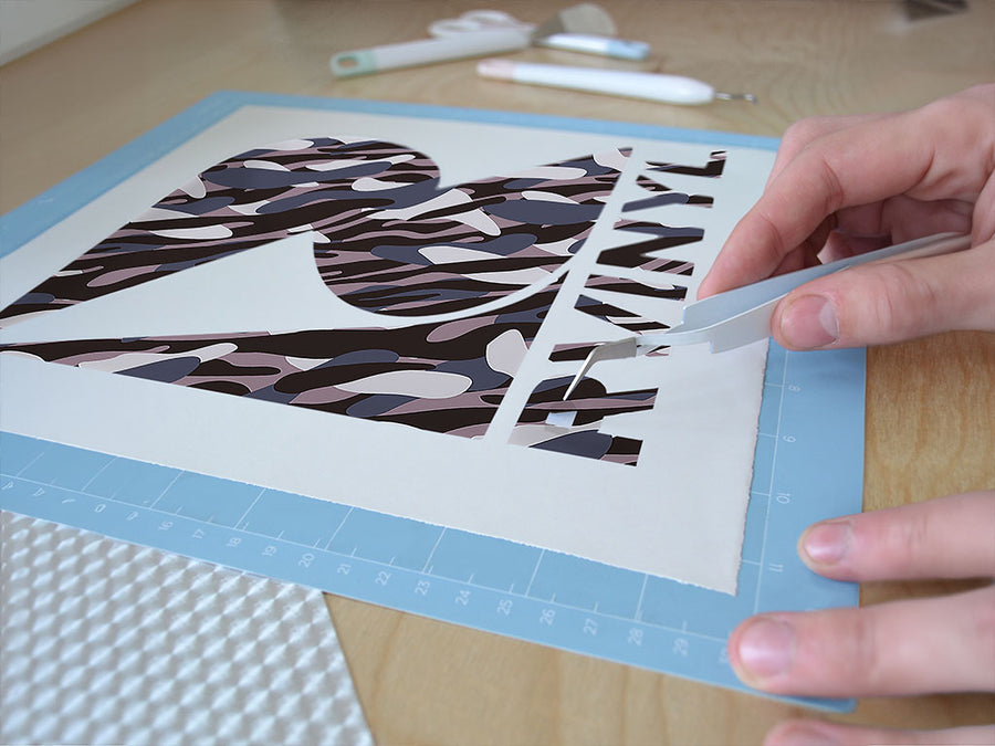 ultra mystery abstract geometric Easy Weed Craft Vinyl