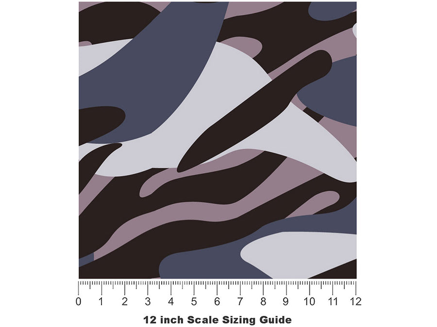 Ultra Mystery Abstract Vinyl Film Pattern Size 12 inch Scale~Rwraps Ultra Mystery Abstract Sizing Chart~2