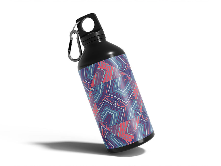 ultra violet mosaic Water Bottle DIY Stickers