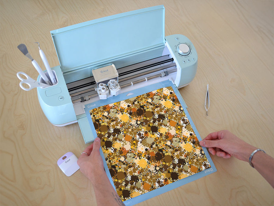 under attack paint splatter Cricut Compatible Vinyl