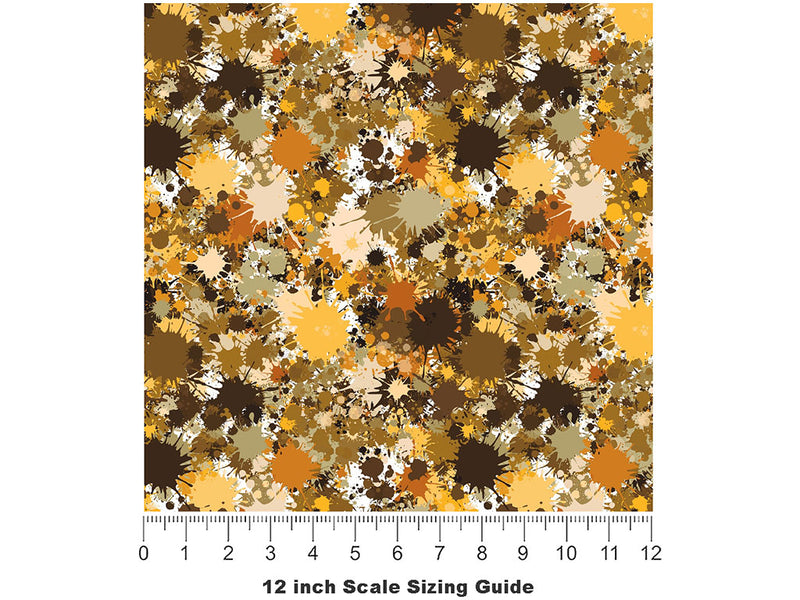 Under Attack Paint Splatter Vinyl Film Pattern Size 12 inch Scale~Rwraps Under Attack Paint Splatter Sizing Chart~2