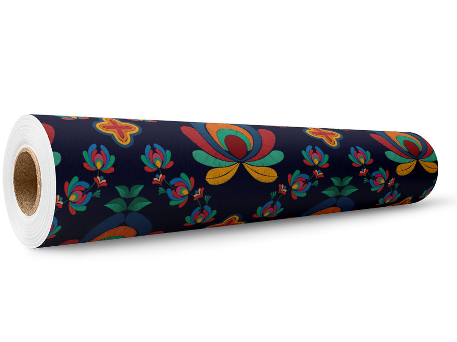 Understated Lotus Mandala Wrap Film Wholesale Roll~Rwraps Series 914 Digitally Printed Vinyl Roll~5