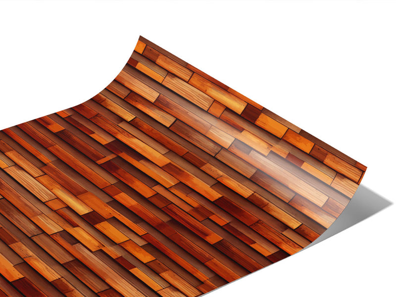 Uneven Chestnut Wooden Parquet Vinyl Wraps~Rwraps Series 914 Digitally Printed Vinyl Wrap~1