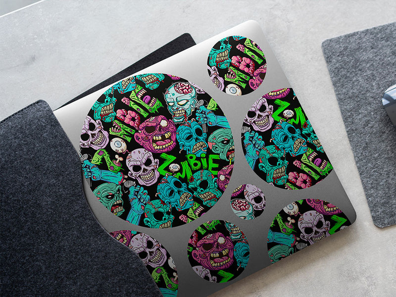 unforgiving dead horror DIY Laptop Stickers