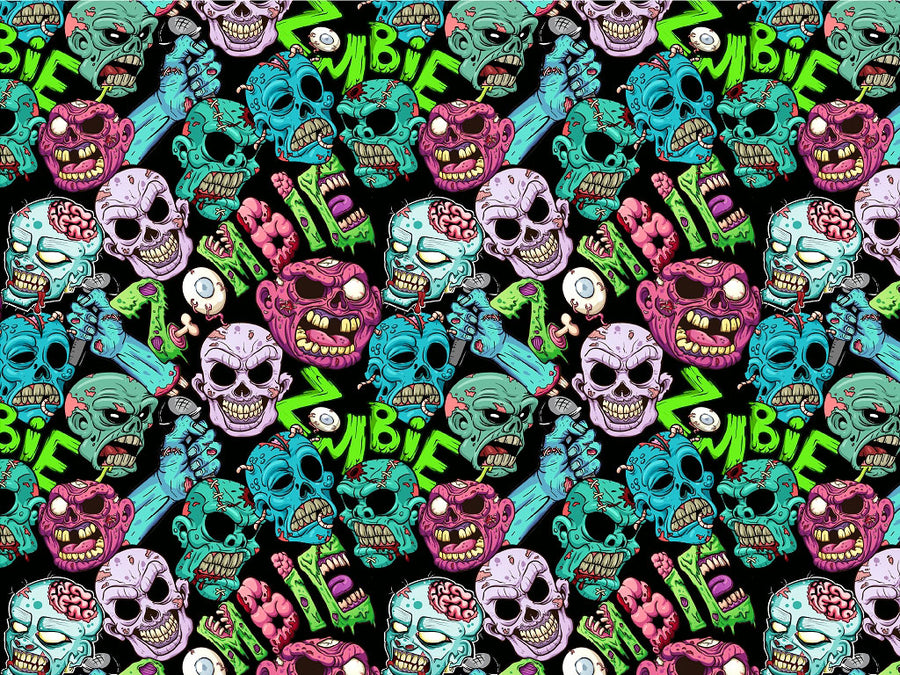 Unforgiving Dead Zombie Vinyl Wrap Pattern~Rwraps Series 914 Digitally Printed Vinyl Wrap~0