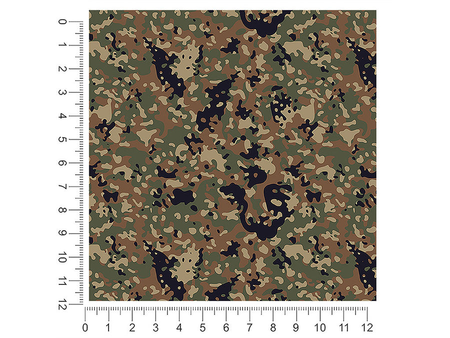 uniform flecktarn camouflage 1ft x 1ft Craft Sheets