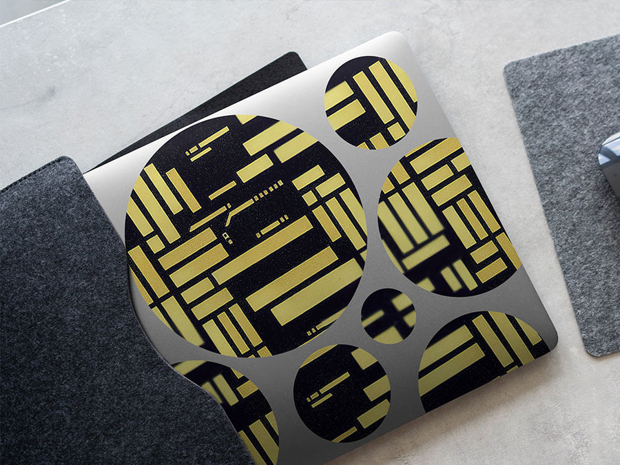 unused circuit board science fiction DIY Laptop Stickers