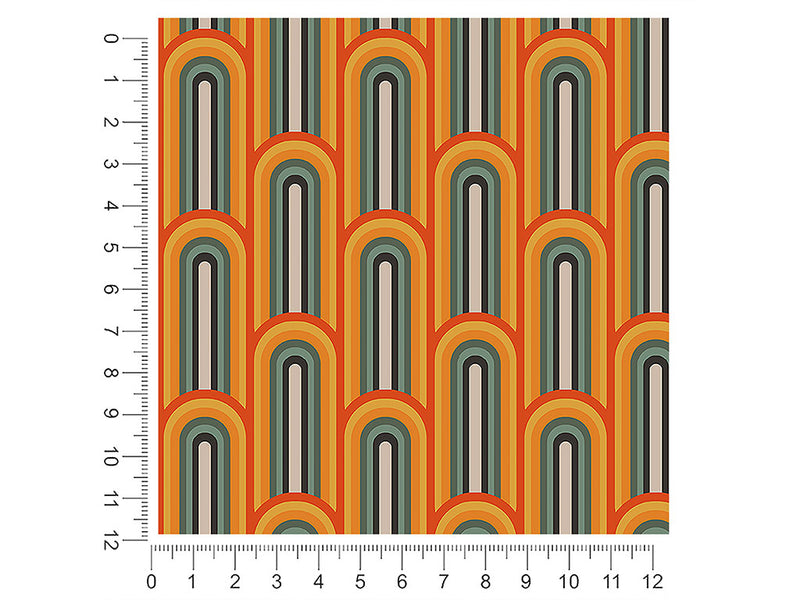 up and down retro 1ft x 1ft Craft Sheets