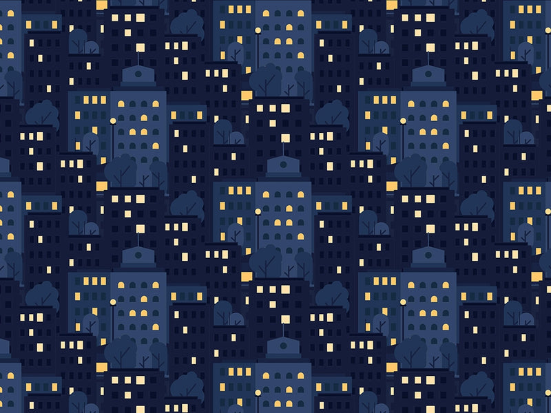Up Late Cityscape Vinyl Wrap Pattern~Rwraps Series 914 Digitally Printed Vinyl Wrap~0
