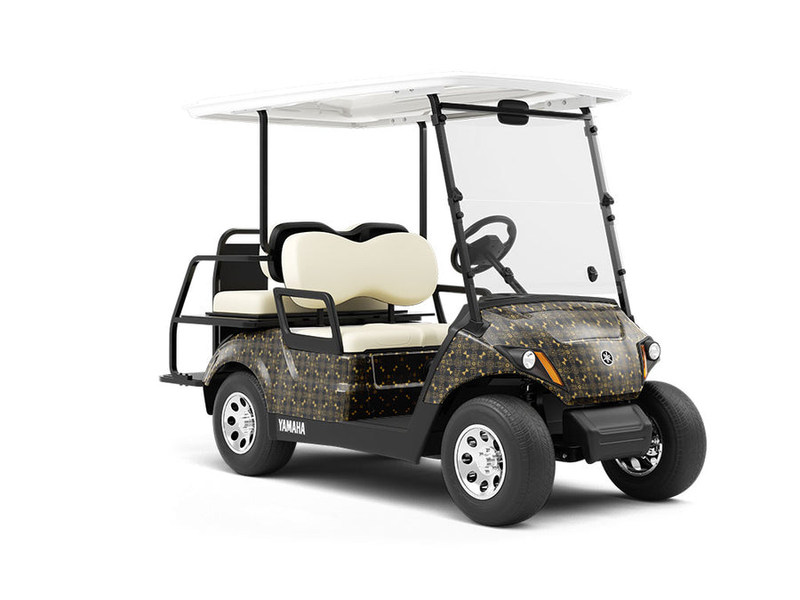 Upper-Class Signposts Art Deco Wrapped Golf Cart