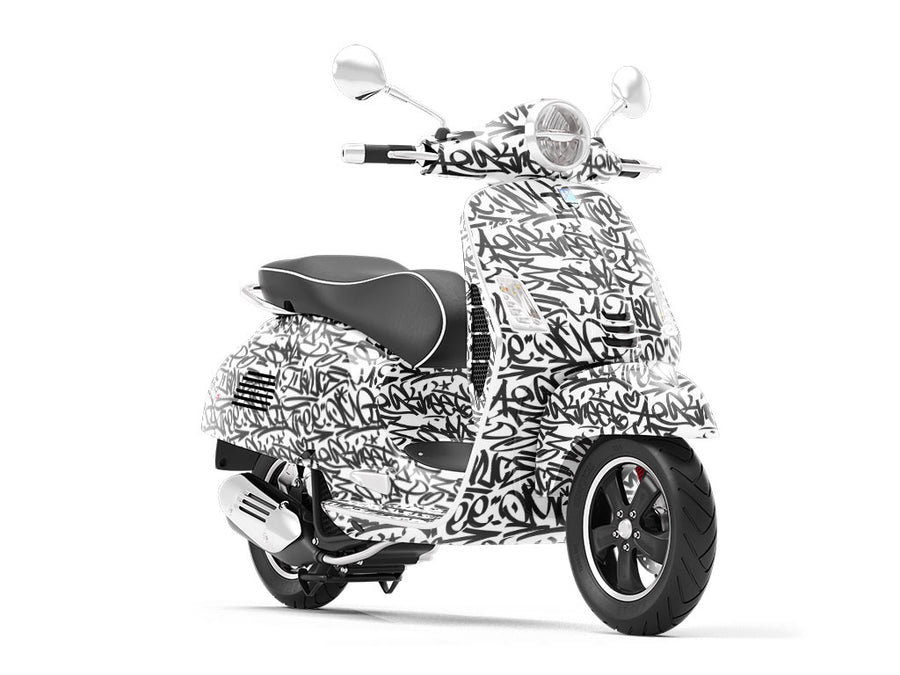 Urban Art Graffiti Vespa Scooter Wrap Film