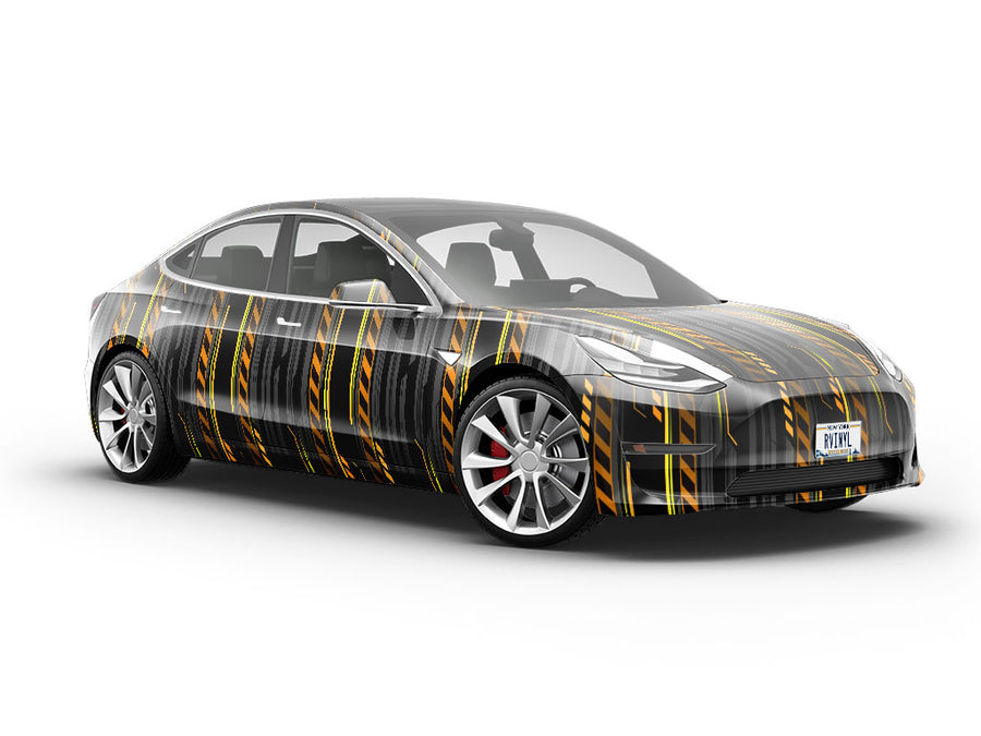 Use Caution Technology Vehicle Vinyl Wrap