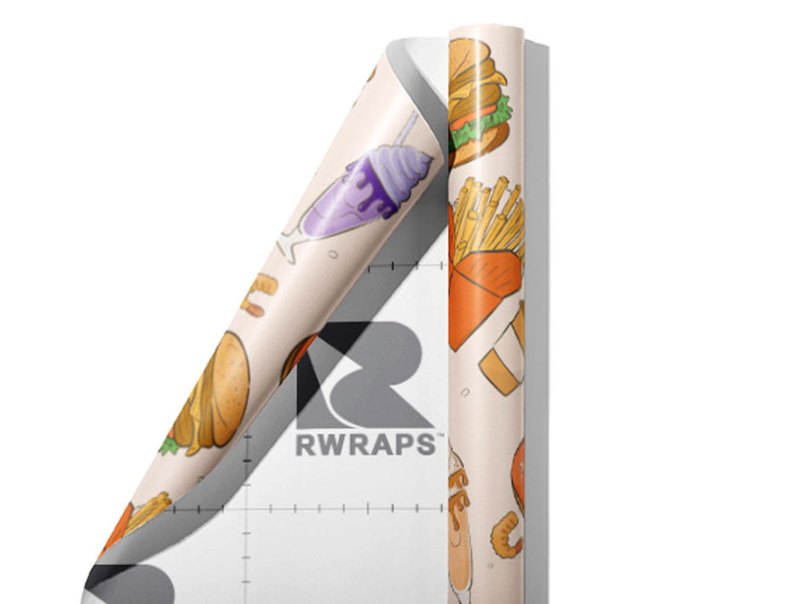Usual Fare Americana Wrap Film Sheets~Rwraps Series 914 Usual Fare Americana Scrolled Sheet~4