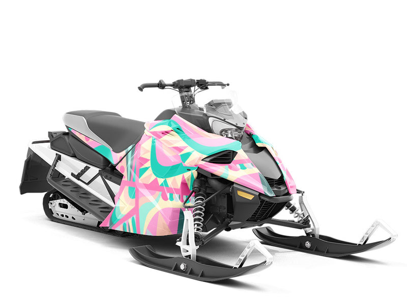 Utterly Smitten Mosaic Custom Wrapped Snowmobile