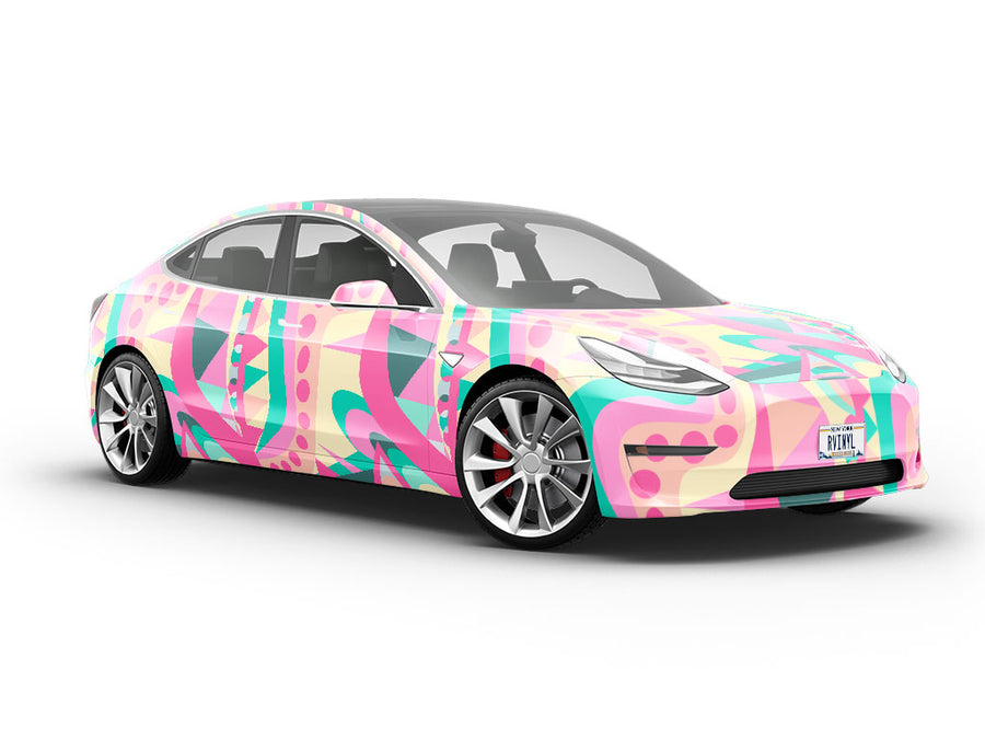 Utterly Smitten Mosaic Vehicle Vinyl Wrap