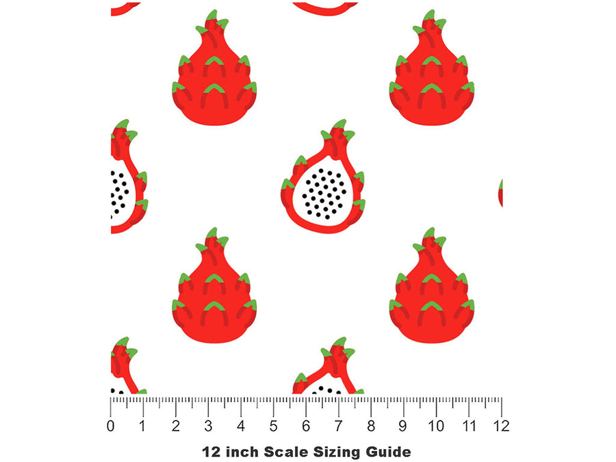 Valdivia Roja Fruit Vinyl Film Pattern Size 12 inch Scale~Rwraps Valdivia Roja Fruit Sizing Chart~2