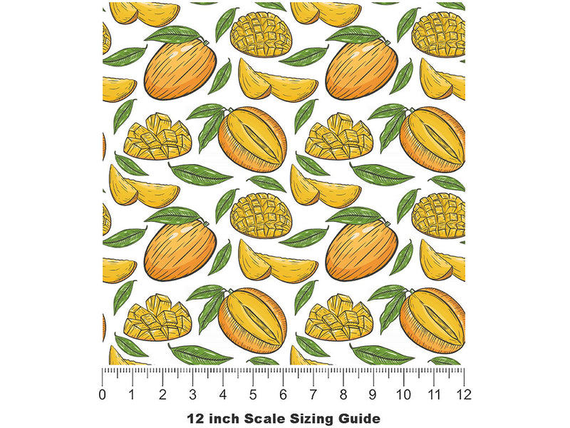 Valencia Pride Fruit Vinyl Film Pattern Size 12 inch Scale~Rwraps Valencia Pride Fruit Sizing Chart~2