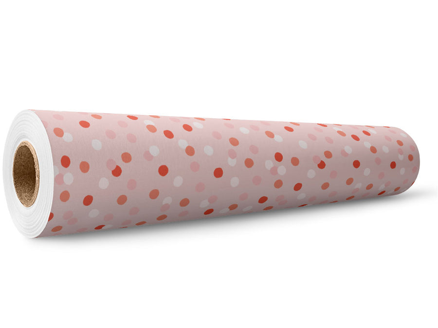 Valentine Confetti Polka Dot Wrap Film Wholesale Roll~Rwraps Series 914 Digitally Printed Vinyl Roll~5