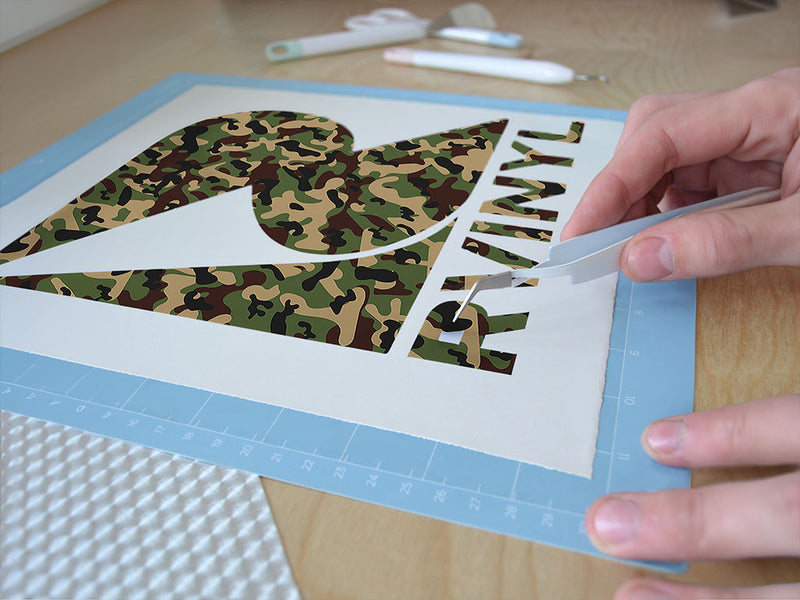 valley stream camouflage Easy Weed Craft Vinyl