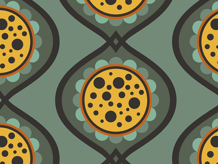 Vanilla Fudge Retro Vinyl Wrap Pattern~Rwraps Series 914 Digitally Printed Vinyl Wrap~0