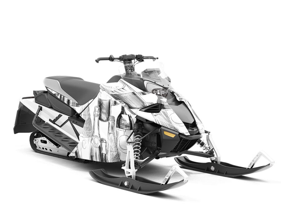 Various Vintages Alcohol Custom Wrapped Snowmobile