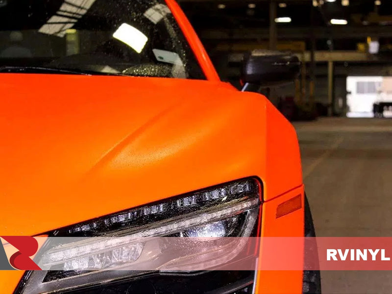3M 1080 Satin Neon Fluorescent Orange Front Wrap