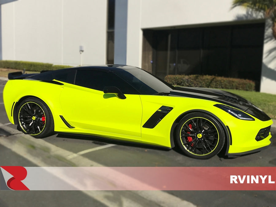 3M 1080 Satin Neon Fluorescent Yellow DIY Passenger Side Wrap