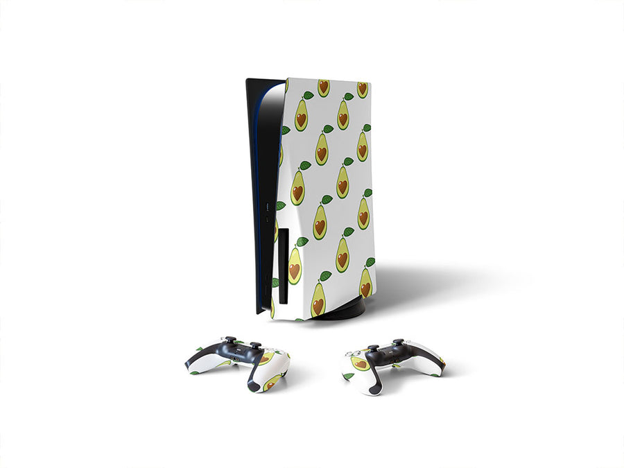 veggies only heart Sony PS5 DIY Skin