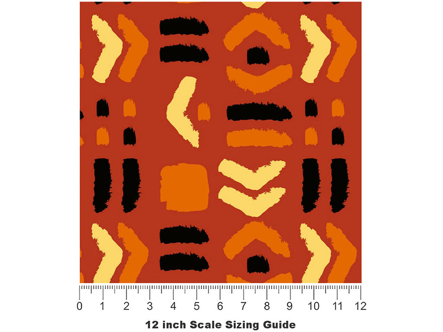 Velma Dinkley Abstract Vinyl Film Pattern Size 12 inch Scale~Rwraps Velma Dinkley Abstract Sizing Chart~2